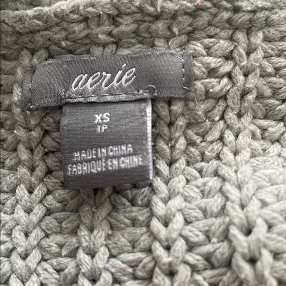 Aerie Gray Women's Knit Sweater - Size XS - Cotton Blend - Picture 9 of 13